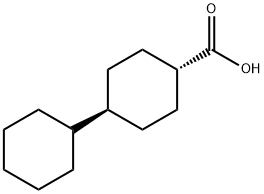 (1α,4β)-4-Cyclohexylcyclohexanecarboxylic acid Struktur