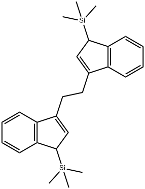 1 2-BIS(1-(TRIMETHYLSILYL)-1H-INDEN-3-Y& Struktur