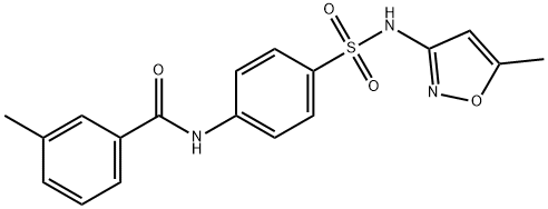 3-methyl-N-(4-{[(5-methyl-3-isoxazolyl)amino]sulfonyl}phenyl)benzamide Struktur