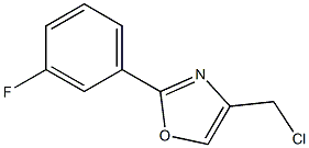 4-(CHLOROMETHYL)-2-(3-FLUOROPHENYL)-1,3-OXAZOLE Struktur