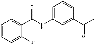 N-(3-acetylphenyl)-2-bromobenzamide Struktur