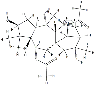 grayanotoxin III 6,14-diacetate Struktur