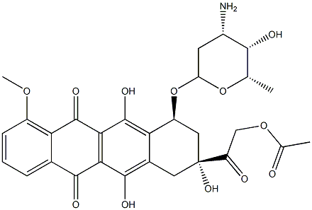 14-O-acetyldoxorubicin Struktur