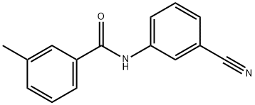 N-(3-cyanophenyl)-3-methylbenzamide Struktur