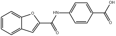 4-[(1-benzofuran-2-ylcarbonyl)amino]benzoic acid Struktur