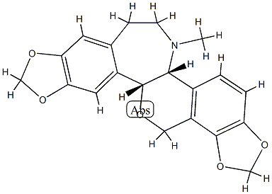 16-Methyl-2,3:10,11-bis[methylenebis(oxy)]rheadan Struktur