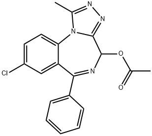 4-Acetoxy Alprazolam Struktur