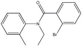 2-bromo-N-ethyl-N-(2-methylphenyl)benzamide Struktur