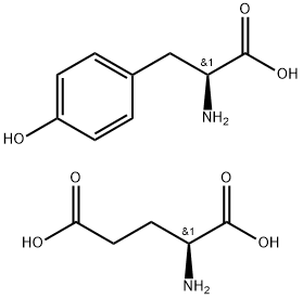 L-glutamic acid-L-tyrosine copolymer Struktur