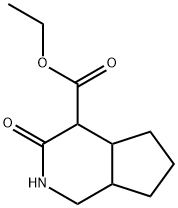 ethyl 3-oxooctahydro-1H-cyclopenta[c]pyridine-4-carboxylate Struktur