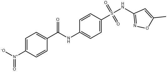 N-(4-{[(5-methyl-3-isoxazolyl)amino]sulfonyl}phenyl)-4-nitrobenzamide Struktur