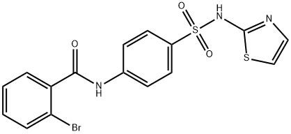 2-bromo-N-{4-[(1,3-thiazol-2-ylamino)sulfonyl]phenyl}benzamide Struktur