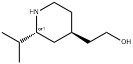 4-Piperidineethanol,2-(1-methylethyl)-,(2R,4R)-rel-(9CI) Struktur