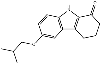 6-isobutoxy-2,3,4,9-tetrahydro-1H-carbazol-1-one Struktur