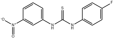 N-(4-fluorophenyl)-N'-(3-nitrophenyl)thiourea Struktur