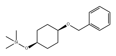 1β-(Trimethylsilyl)oxy-4α-benzyloxycyclohexane Struktur