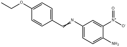 N-(4-amino-3-nitrophenyl)-N-[(E)-(4-ethoxyphenyl)methylidene]amine Struktur