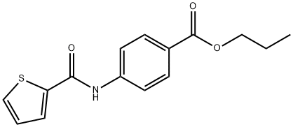 propyl 4-[(2-thienylcarbonyl)amino]benzoate Struktur