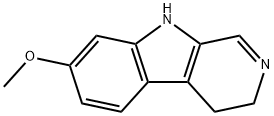 4,9-dihydro-7-methoxy-3H-pyrido(3,4b)indole Struktur