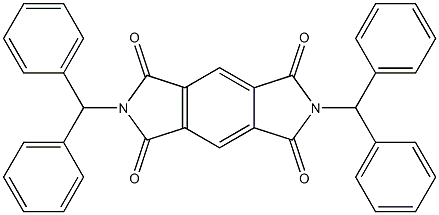 N,N'-Bis(diphenylmethyl)-1,2:4,5-benzenebis(dicarboximide) Struktur