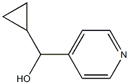 4-Pyridinemethanol,alpha-cyclopropyl-(9CI) Struktur