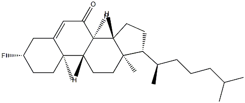 3β-Fluorocholest-5-en-7-one Struktur