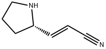 2-Propenenitrile,3-(2S)-2-pyrrolidinyl-,(2E)-(9CI) Struktur