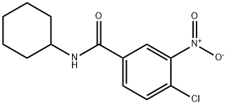 4-chloro-N-cyclohexyl-3-nitrobenzamide Struktur