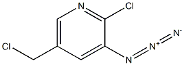 3-azido-2-chloro-5-(chloromethyl)pyridine Struktur