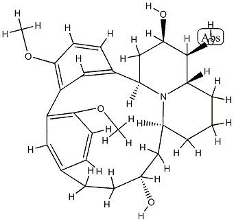 (12R)-Lythrancane-8α,9α,12-triol Struktur