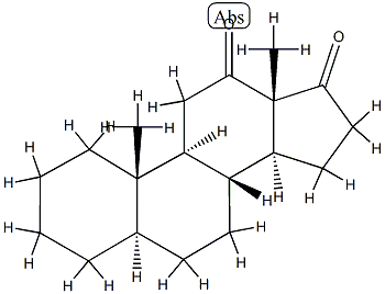 5α-Androstane-12,17-dione Struktur