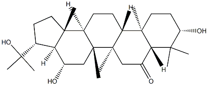 (21β)-3β,16β,22-Trihydroxy-A'-neogammaceran-6-one Struktur