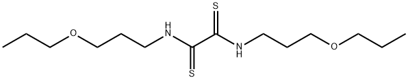 N,N'-Bis(3-methoxypropylamino)ethanebisthioamide Struktur