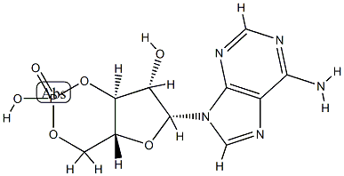 cyclic 9 beta-D-arabinosyladenine 3',5'-monophosphate Struktur