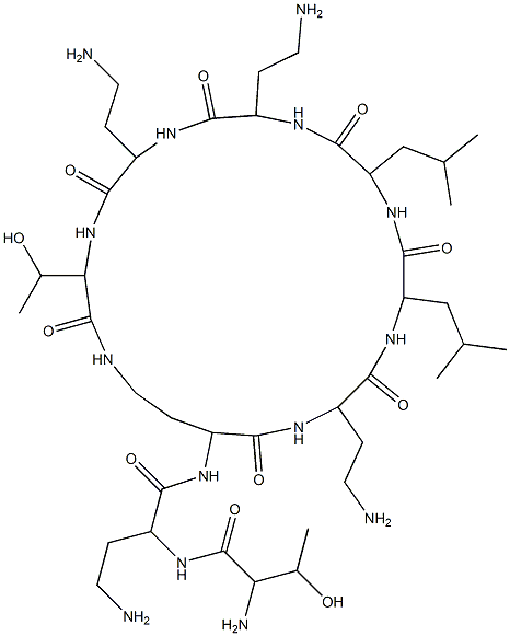 colistin nonapeptide Struktur