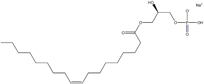 1-O-9Z-Octadecenoyl-sn-glyceryl-3-phosphoricacidsodiumsalt Struktur