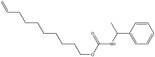 α-Methylbenzylcarbamic acid 9-decenyl ester Struktur