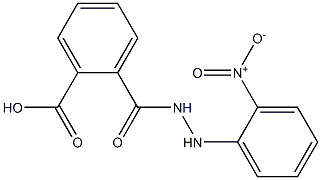 2-{[2-(2-nitrophenyl)hydrazino]carbonyl}benzoic acid Struktur