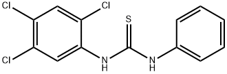 N-phenyl-N'-(2,4,5-trichlorophenyl)thiourea Struktur