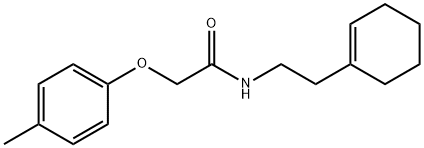 N-[2-(1-cyclohexen-1-yl)ethyl]-2-(4-methylphenoxy)acetamide Struktur