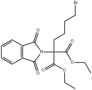 α-(4-Bromobutyl)-1,3-dioxo-2-isoindolinemalonic acid diethyl ester Struktur