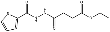 ethyl 4-oxo-4-[2-(2-thienylcarbonyl)hydrazino]butanoate Struktur