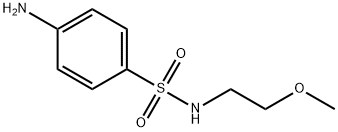 4-amino-N-(2-methoxyethyl)benzenesulfonamide Struktur