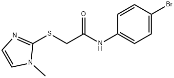 N-(4-bromophenyl)-2-[(1-methyl-1H-imidazol-2-yl)sulfanyl]acetamide Struktur