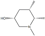 3-Piperidinol, 1,5,6-trimethyl-, (3R,5S,6S)-rel- (9CI) Struktur