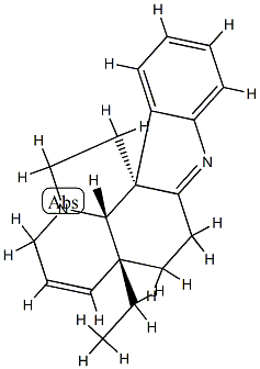 (3aR,10bR)-3aα-Ethyl-3a,4,5,11,12,13aα-hexahydro-1H-indolizino[8,1-cd]carbazole Struktur