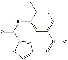 2-Furancarboxamide,N-(2-fluoro-5-nitrophenyl)-(9CI) Struktur