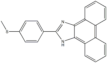 methyl 4-(1H-phenanthro[9,10-d]imidazol-2-yl)phenyl sulfide Struktur