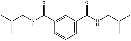 1-N,3-N-bis(2-methylpropyl)benzene-1,3-dicarboxamide Struktur