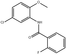 N-(5-chloro-2-methoxyphenyl)-2-fluorobenzamide Struktur